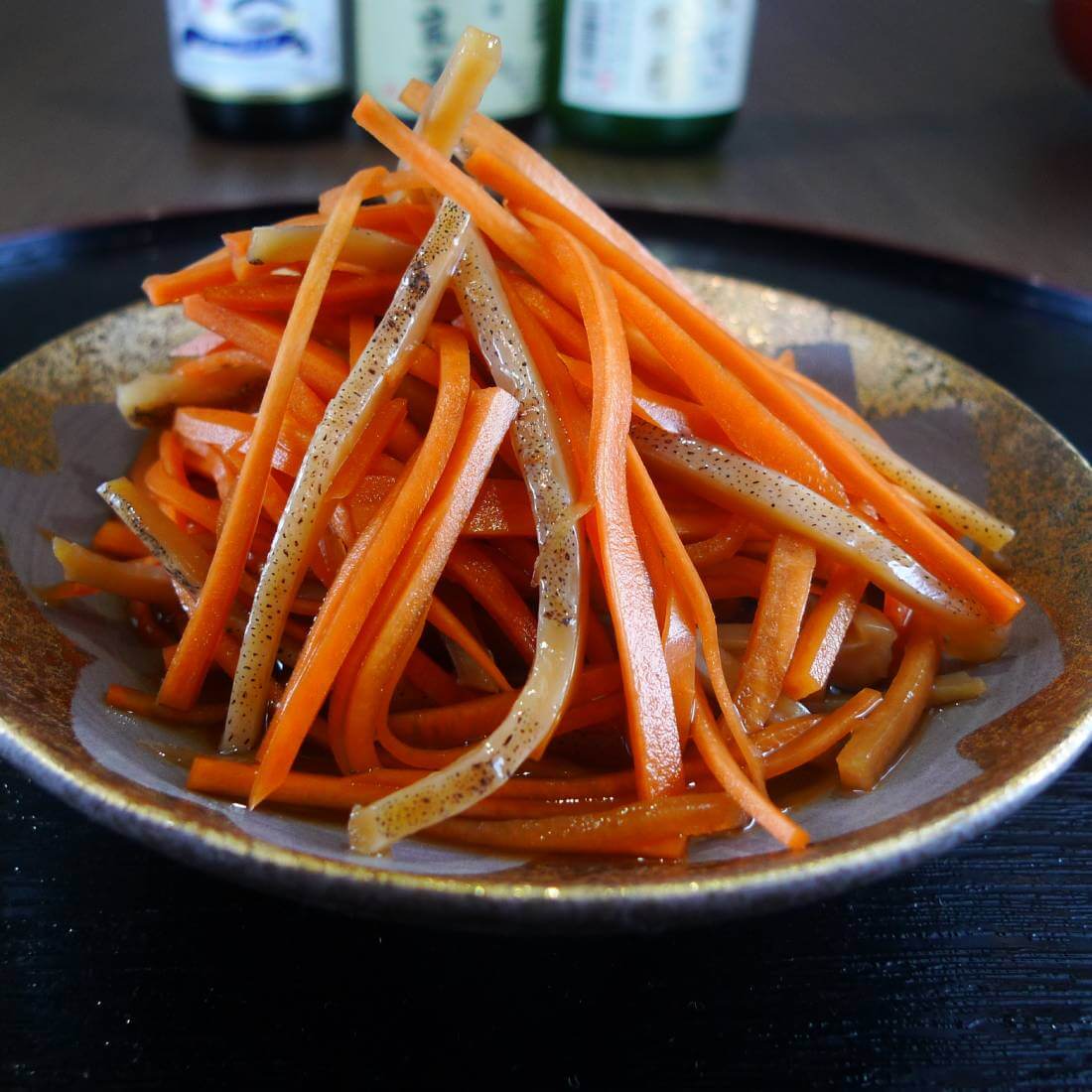 Ika-ninjin<br />(Seasoned sliced dried squids and carrots)