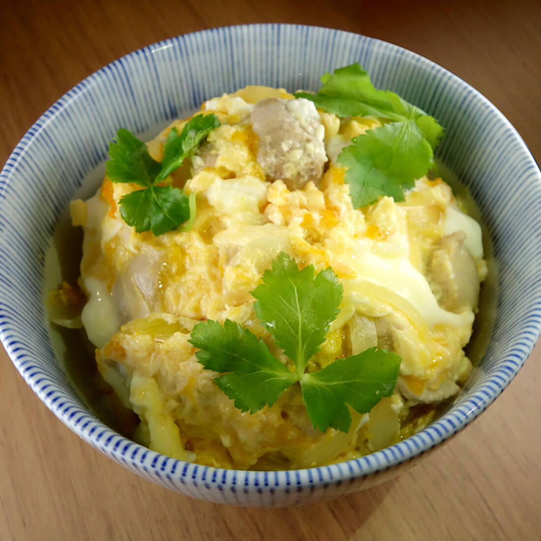 Oyako don<br />(Chicken and egg over rice)