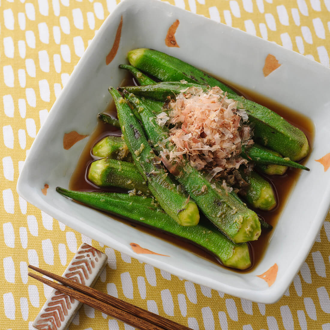 Seasoned baked okra