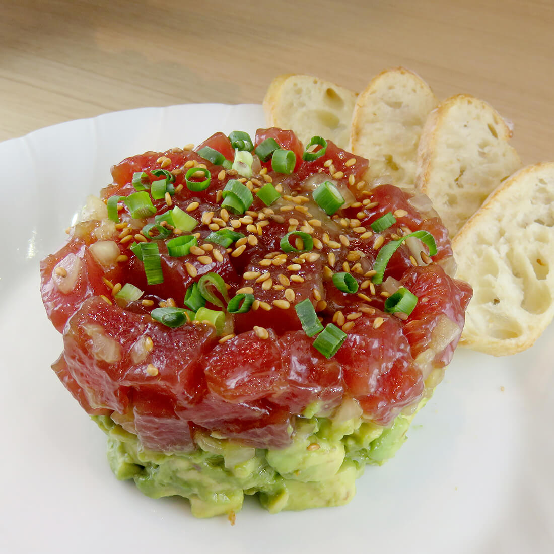 Tartare of tuna and avocado